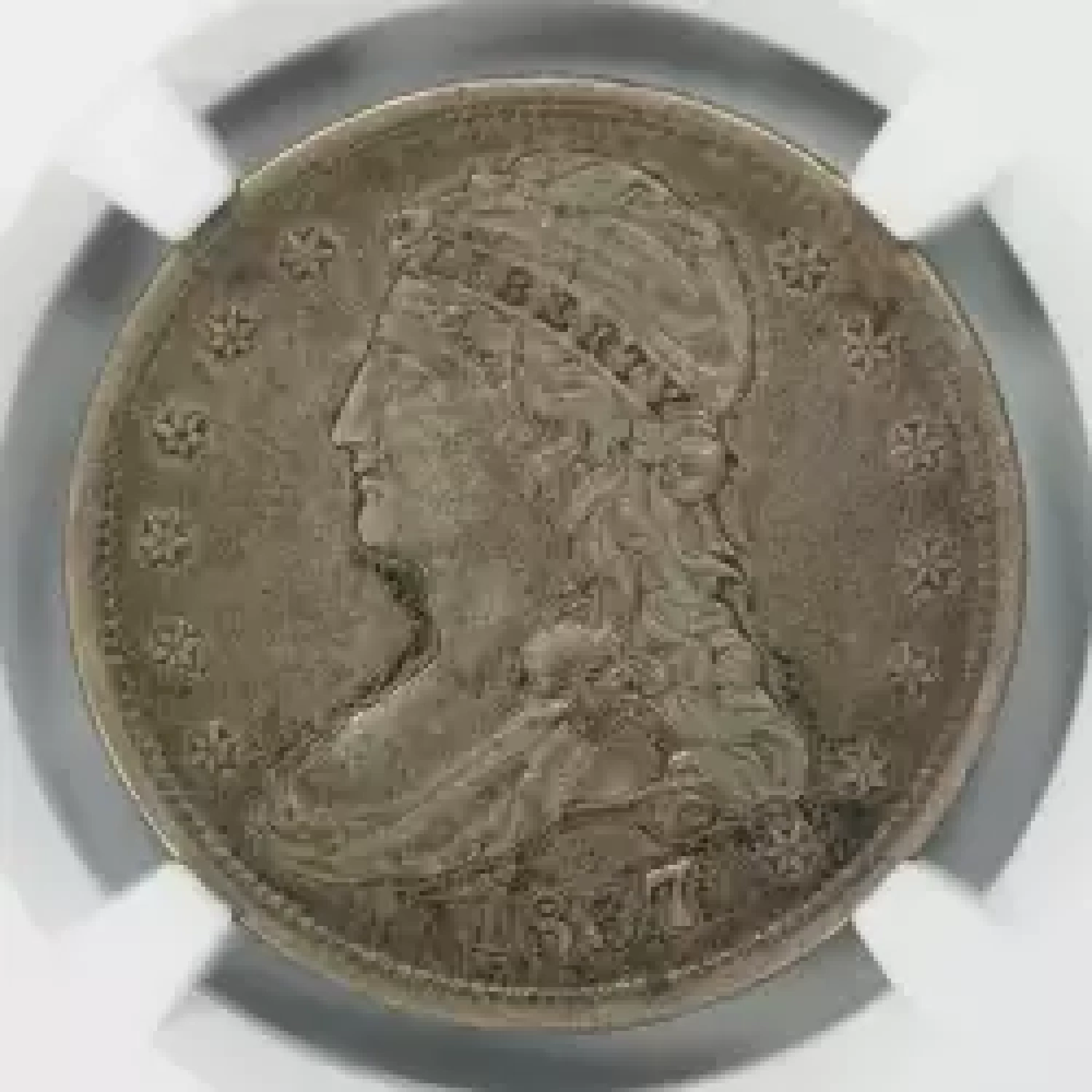 1837 PHILADELPHIA Capped Bust Half Dollars Reeded Edge NGC VF 30