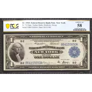 $1 1918  Federal Reserve Bank Notes 712