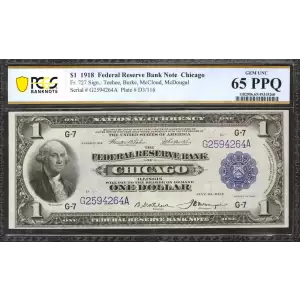 $1 1918  Federal Reserve Bank Notes 727