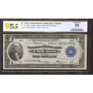 $1 1918  Federal Reserve Bank Notes 727