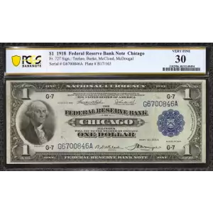 $1 1918  Federal Reserve Bank Notes 727
