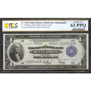 $1 1918  Federal Reserve Bank Notes 736