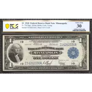 $1 1918  Federal Reserve Bank Notes 736