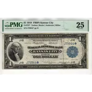 $1 1918  Federal Reserve Bank Notes 737*