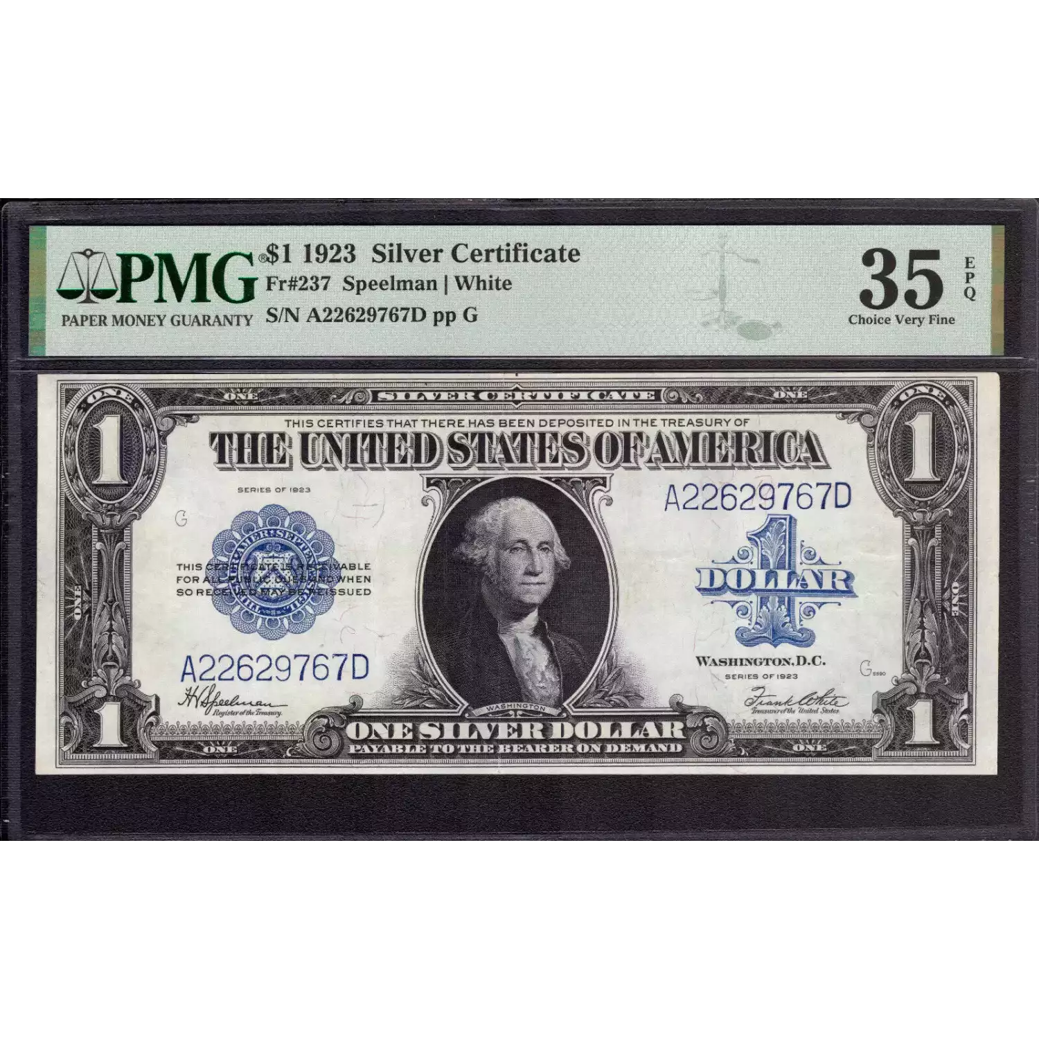 $1 1923 Blue Silver Certificates 237