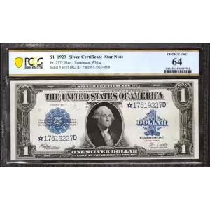 $1 1923 Blue Silver Certificates 237*