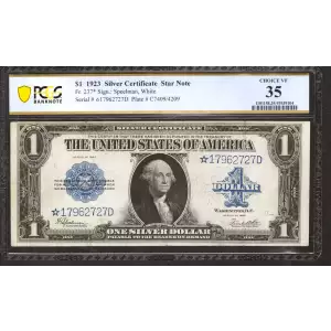 $1 1923 Blue Silver Certificates 237*