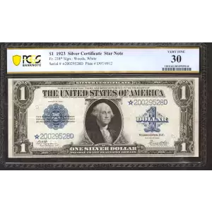 $1 1923 Blue Silver Certificates 238*