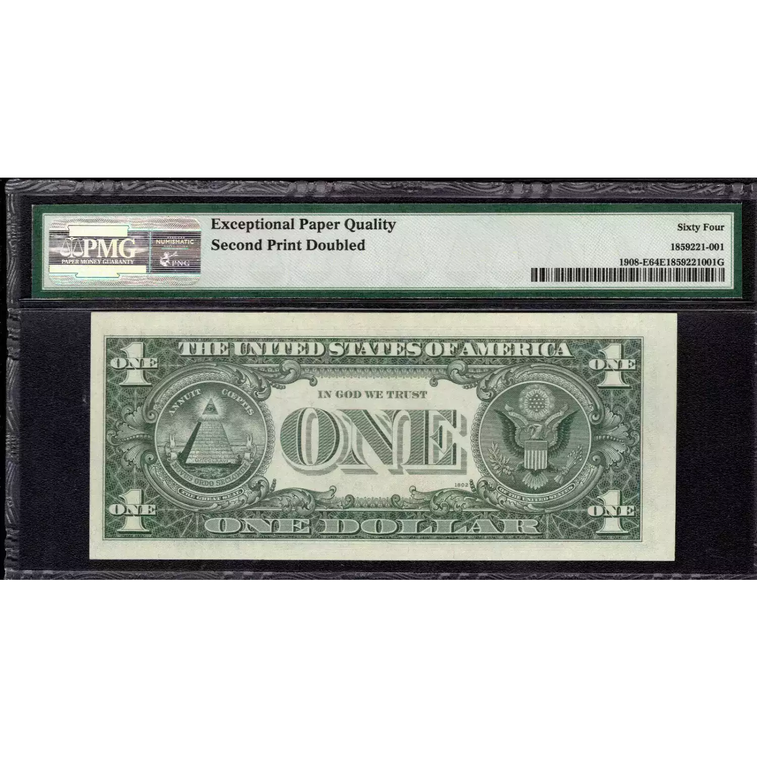 $1 1974 Green seal. Small Size $1 Federal Reserve Notes 1908-E