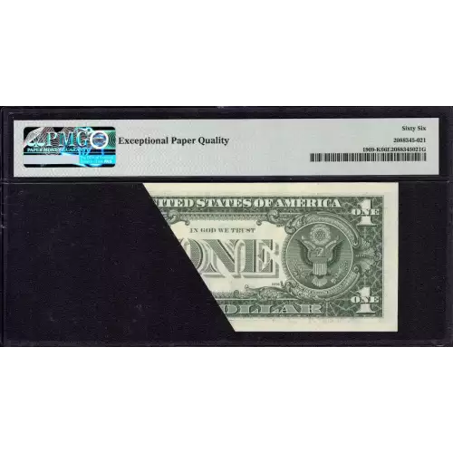 $1 1977 Green seal. Small Size $1 Federal Reserve Notes 1909-K (6)