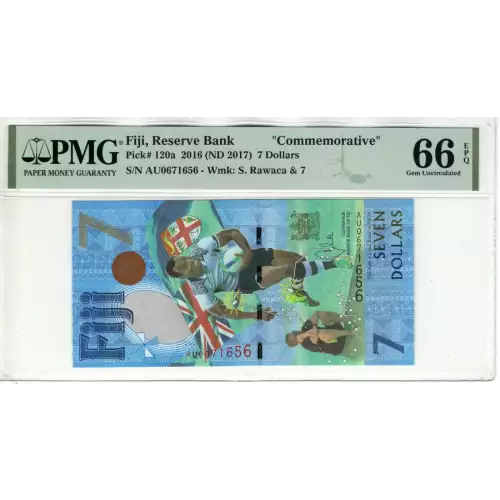 1 Dollar 1871, 1871 Treasury Note Issue a. Signature: S.C. Burt Fiji 1