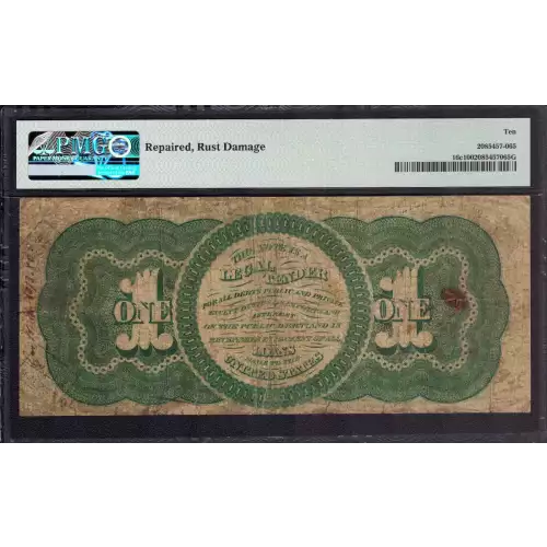 $1 Series 235-284 at right No ABNCo monogram. No green patent date Type 2; Red Seal Legal Tender Issues 16c (2)