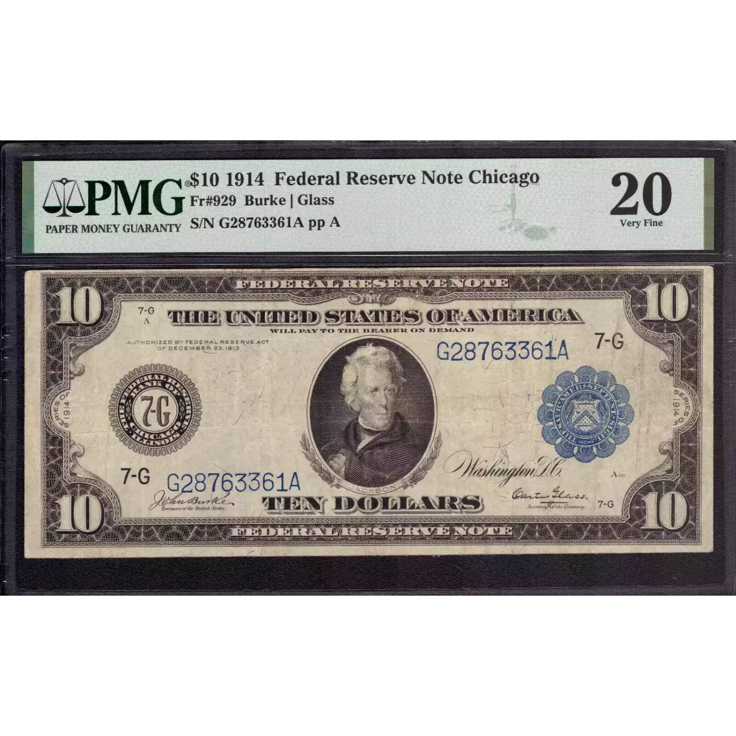 $10 1914 Red Seal Federal Reserve Notes 929