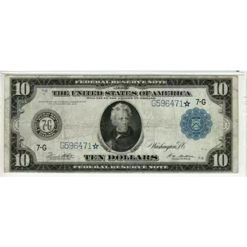 $10 1914 Red Seal Federal Reserve Notes 931A* (3)