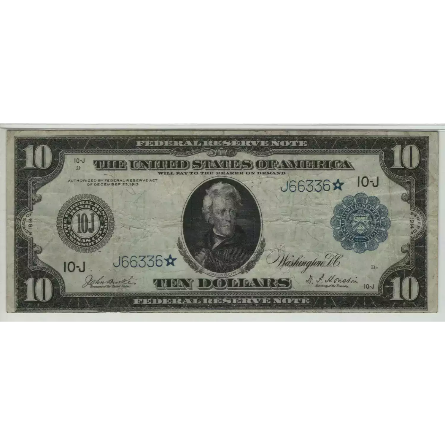 $10 1914 Red Seal Federal Reserve Notes 942* (3)