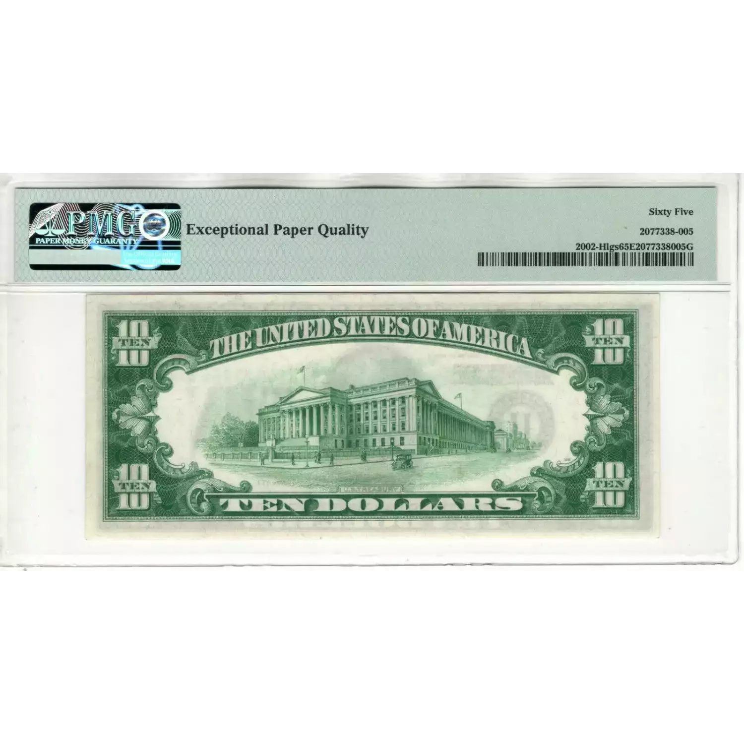 $10 1928-B. Exists with both light and dark Green seals Small Size $10 Federal Reserve Notes 2002-H (2)
