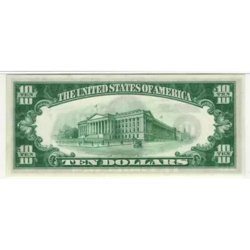 $10 1928-B. Exists with both light and dark Green seals Small Size $10 Federal Reserve Notes 2002-H (4)