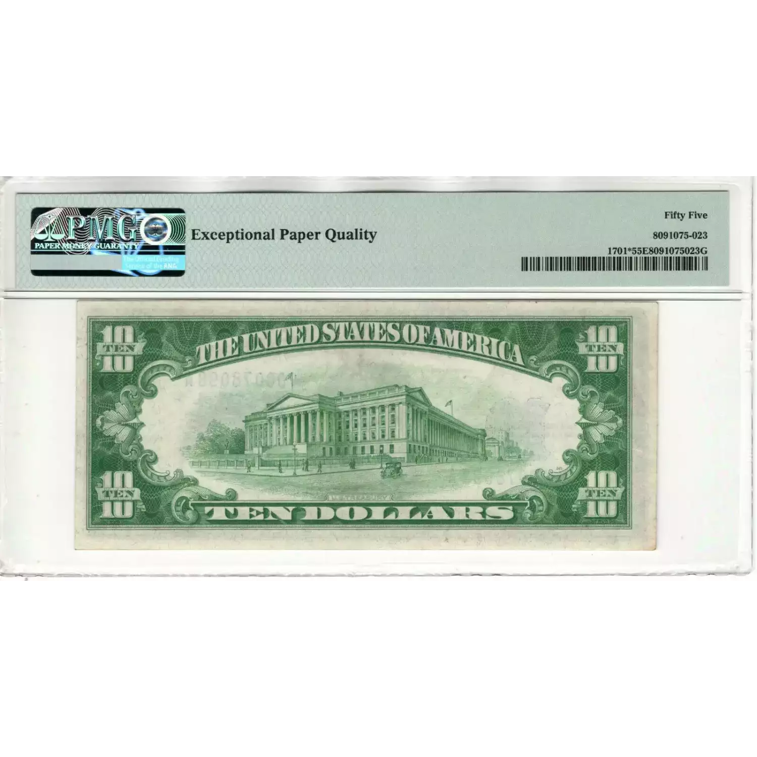 $10 1934 blue seal. Small Silver Certificates 1701* (2)