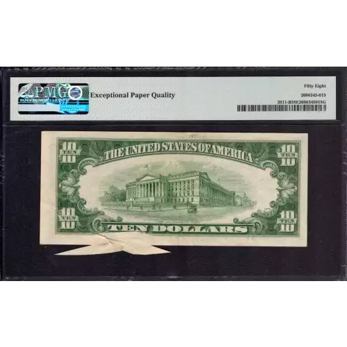 $10 1950-A.  Small Size $10 Federal Reserve Notes 2011-B (2)