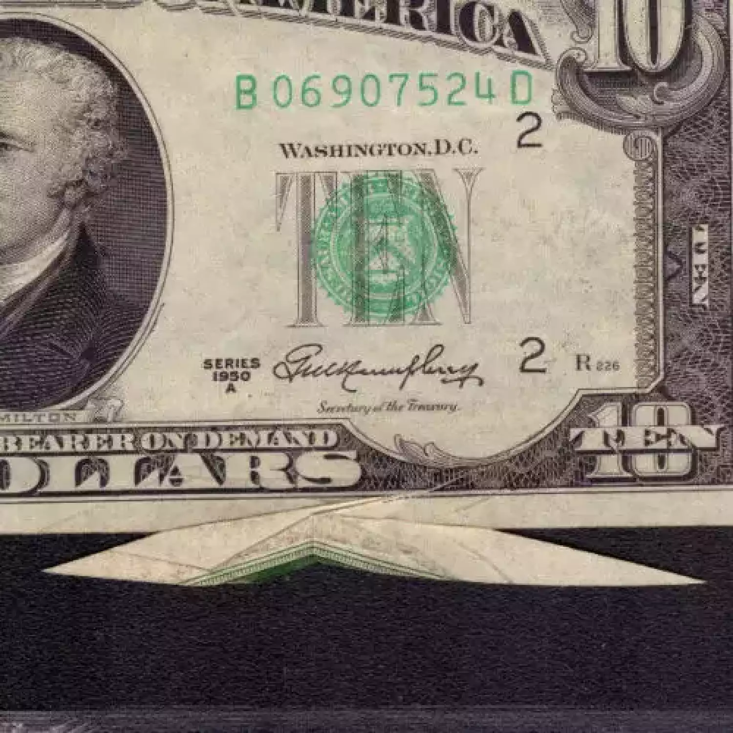 $10 1950-A.  Small Size $10 Federal Reserve Notes 2011-B (3)