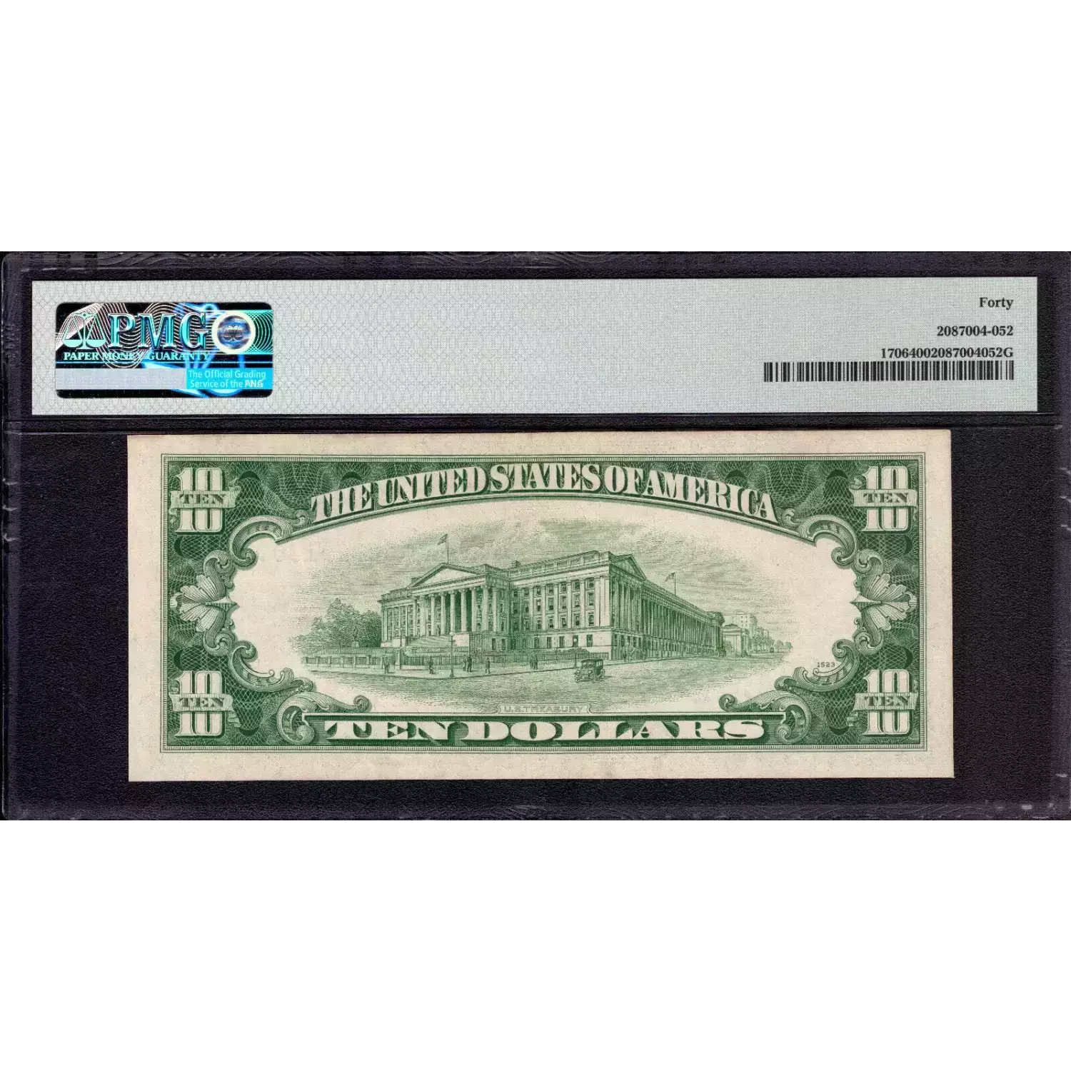 $10 1953 blue seal. Small Silver Certificates 1706 (2)