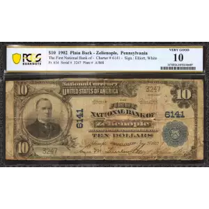 $10 Blue Seal Third Charter Period 634