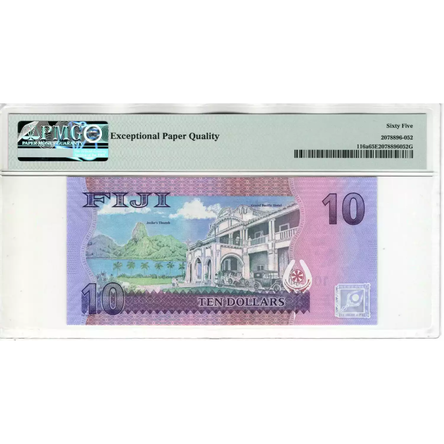 10 Dollars ND (2013), 2012 Issue a. Issued note Fiji 116 (2)