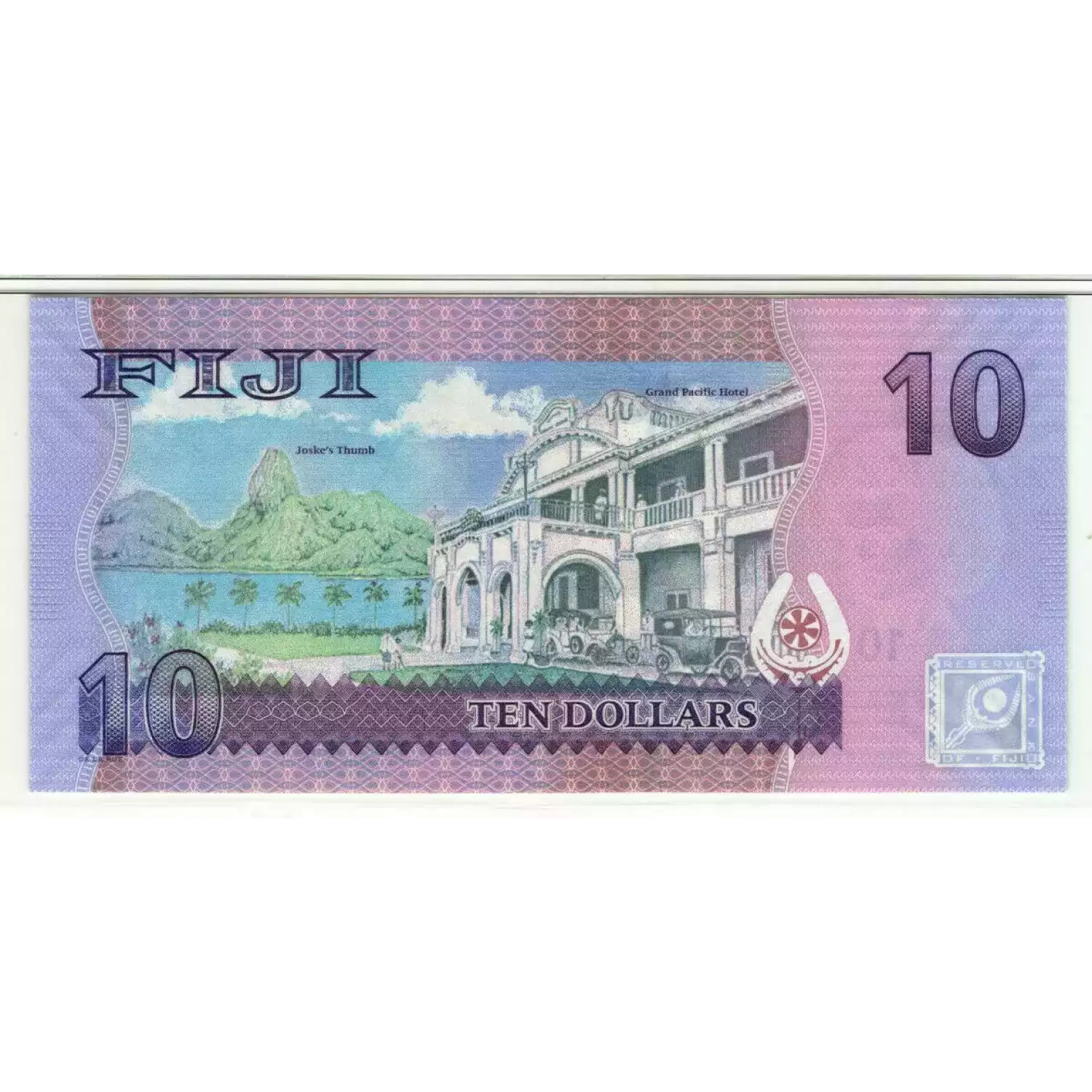 10 Dollars ND (2013), 2012 Issue a. Issued note Fiji 116 (4)