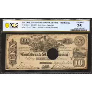 $10   Issues of the Confederate States of America CS-29