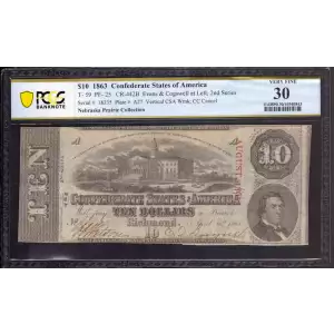 $10   Issues of the Confederate States of America CS-59