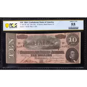 $10   Issues of the Confederate States of America CS-68