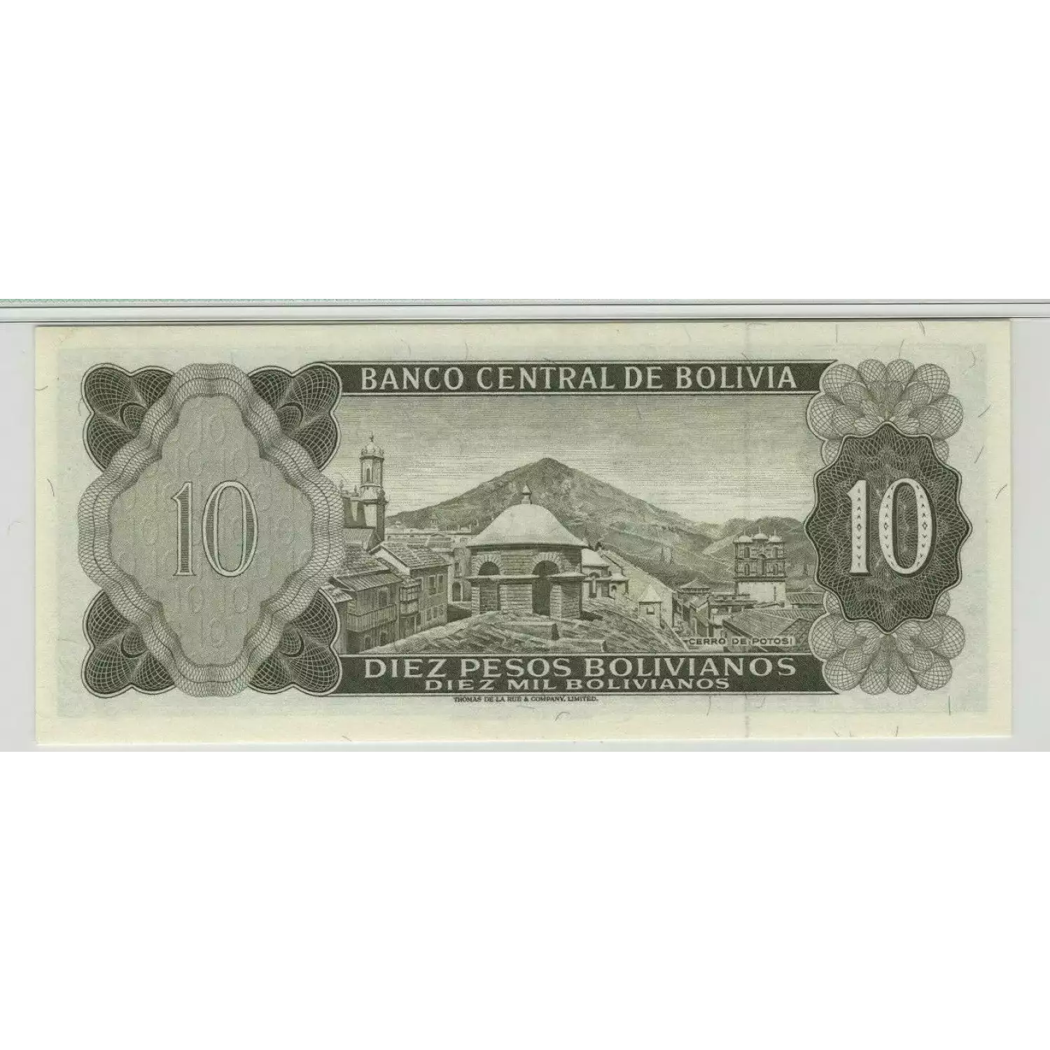 10 Nouveaux Francs L.1962, Ley de 13 de Julio de 1962 - First Issue a. Issued note Bolivia 154 (4)
