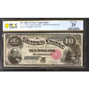 $10  Small Red, scalloped Legal Tender Issues 111 (2)