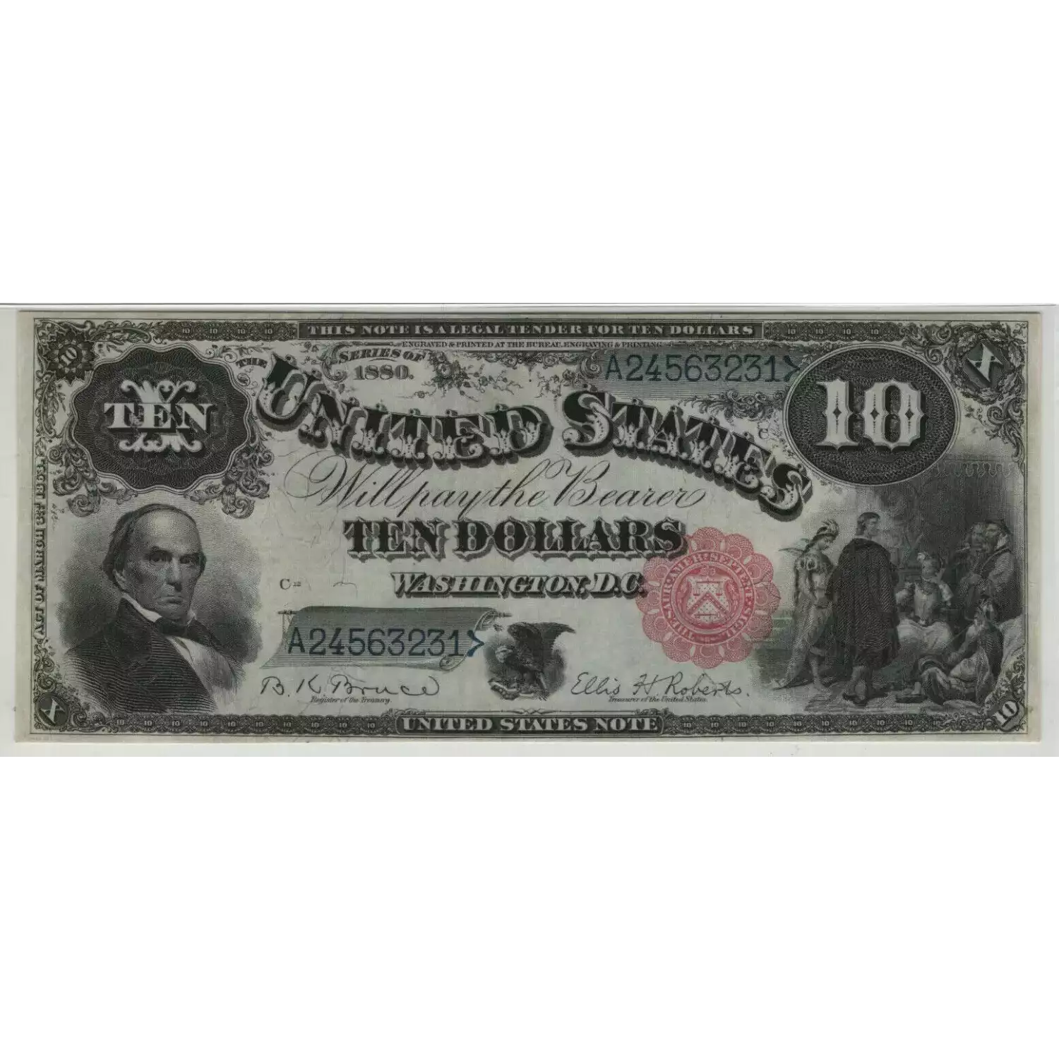 $10  Small Red, scalloped Legal Tender Issues 112 (3)