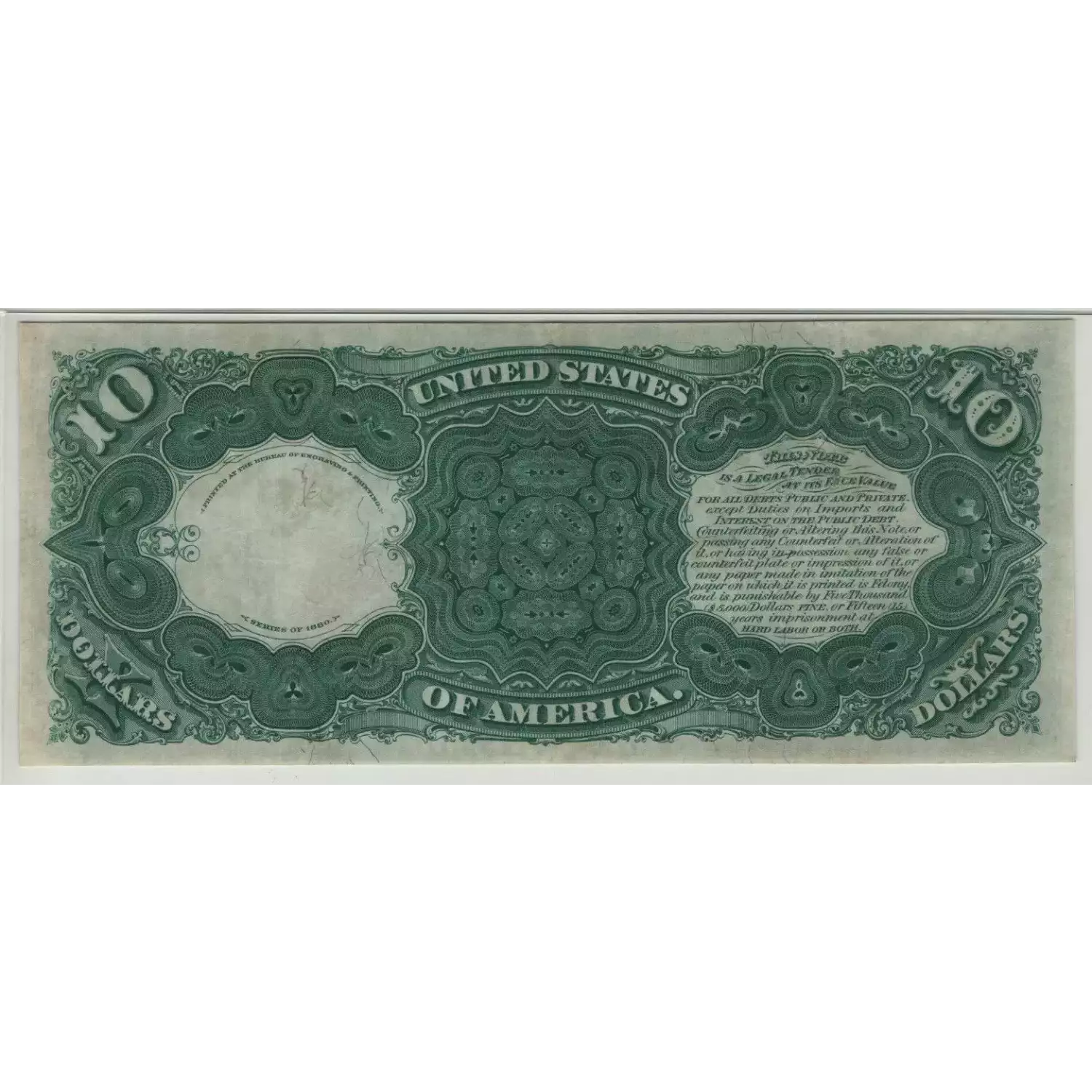 $10  Small Red, scalloped Legal Tender Issues 112 (4)