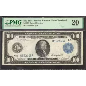 $100 1914 Red Seal Federal Reserve Notes 1098