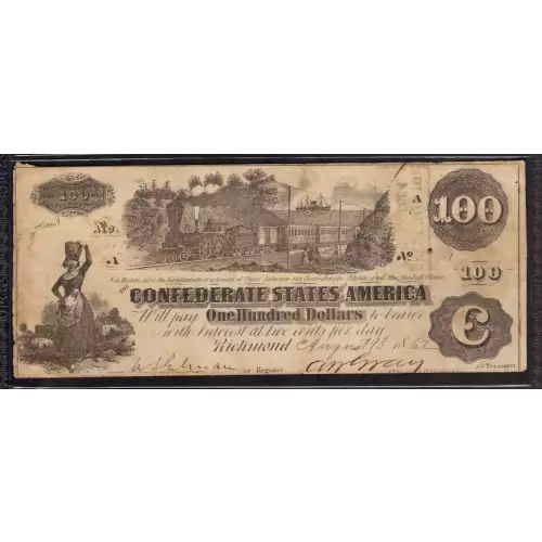 $100   Issues of the Confederate States of America CS-39 (3)