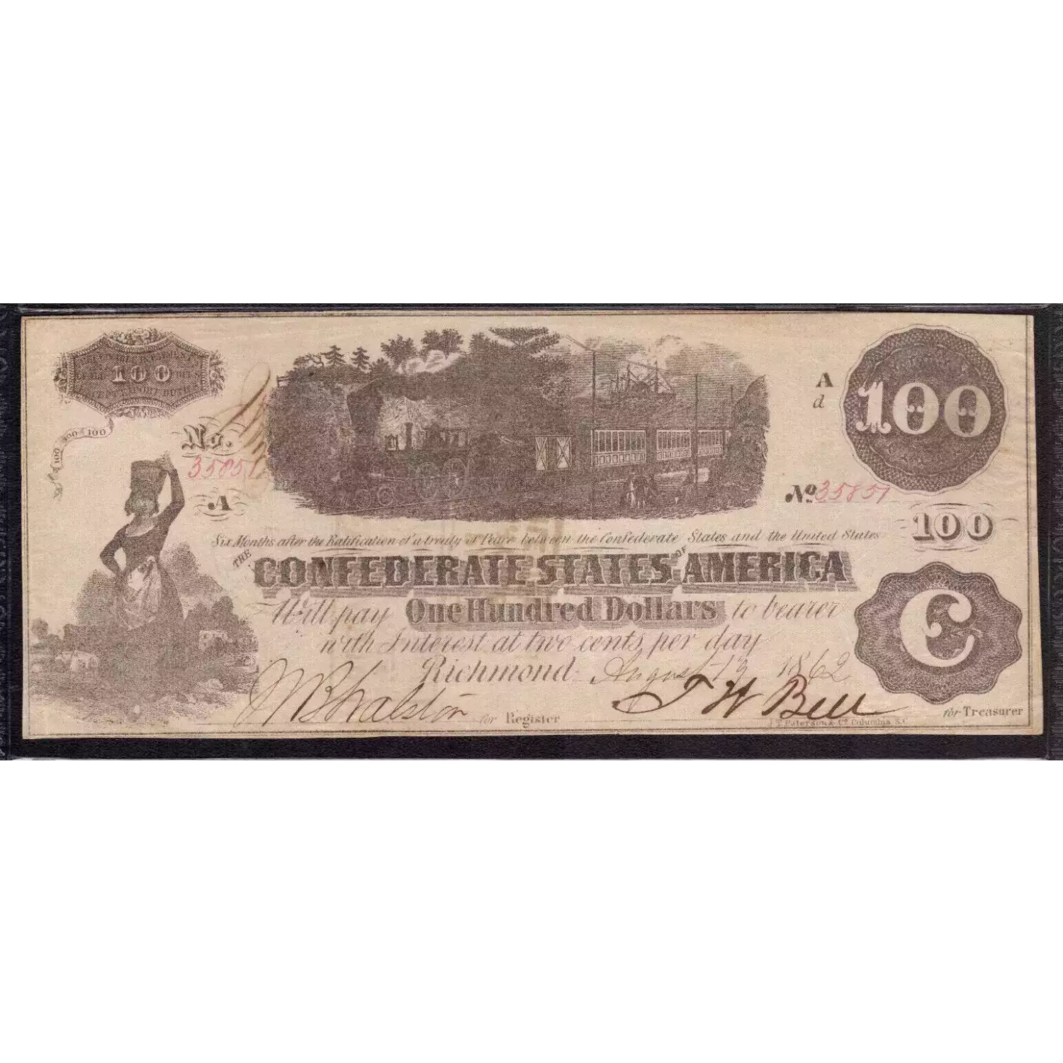 $100   Issues of the Confederate States of America CS-40 (3)