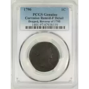 1796 1C Draped, Reverse of 1795, BN (3)