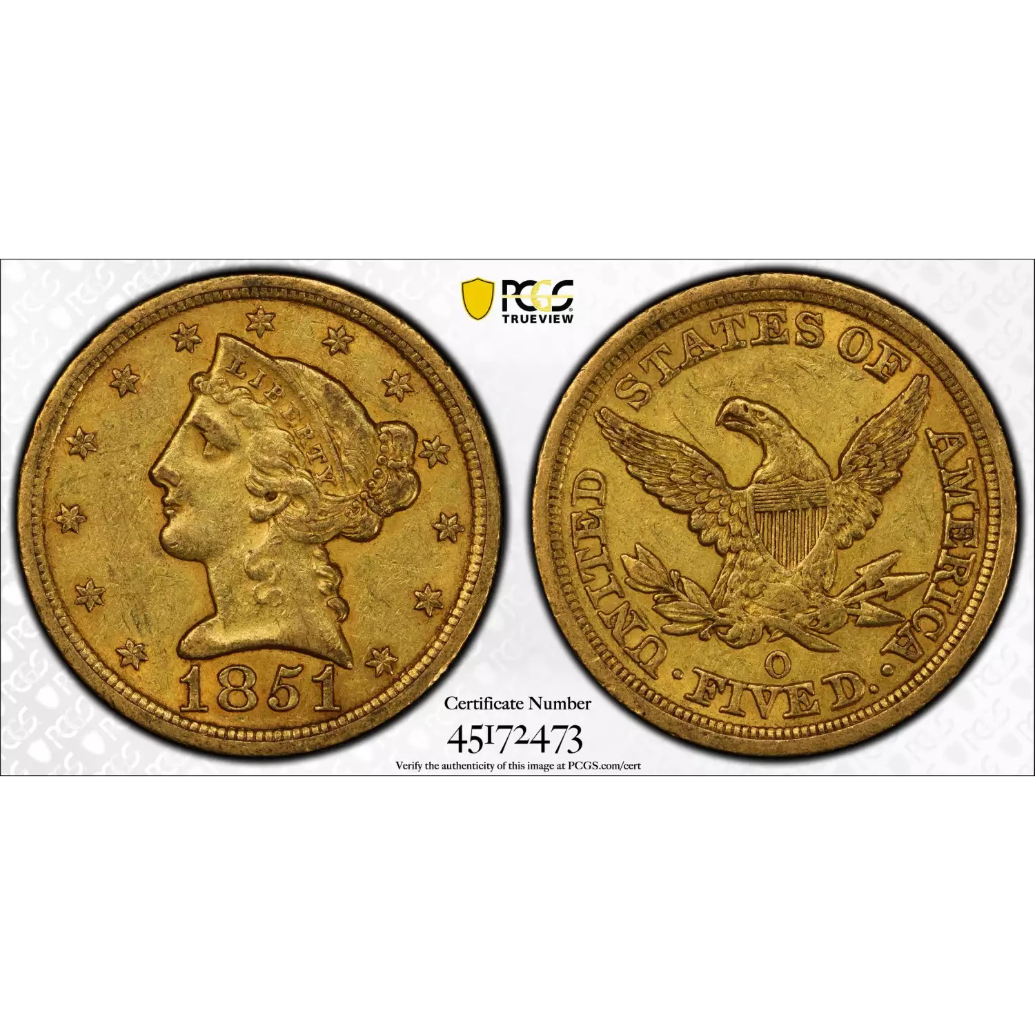 1851-O $5