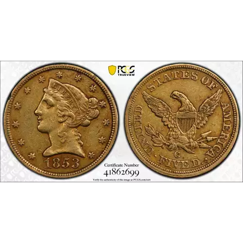 1853-C $5