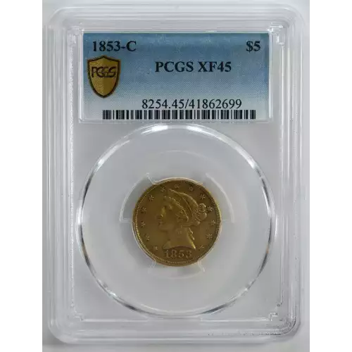 1853-C $5 (5)