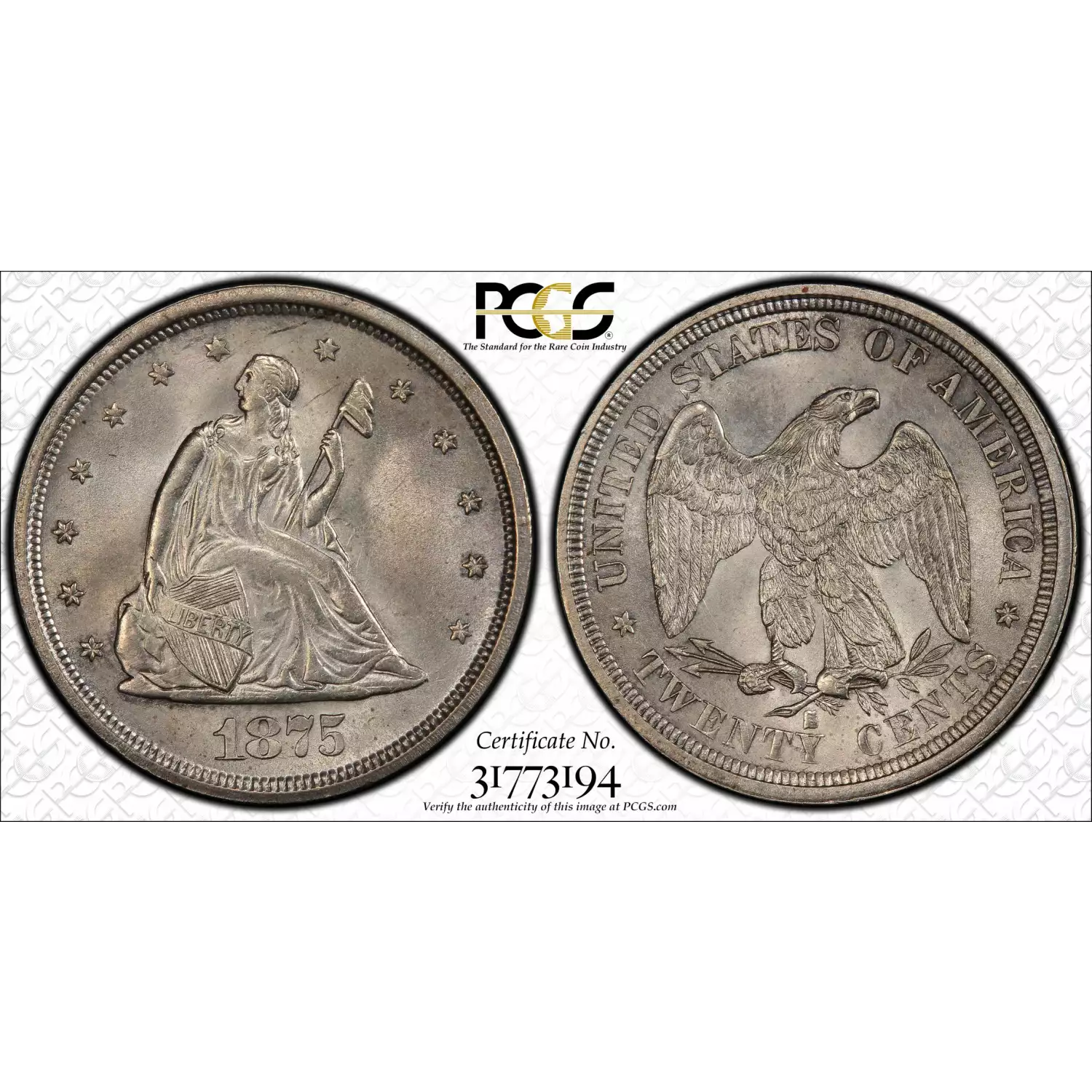 1875 Silver 20 cent online