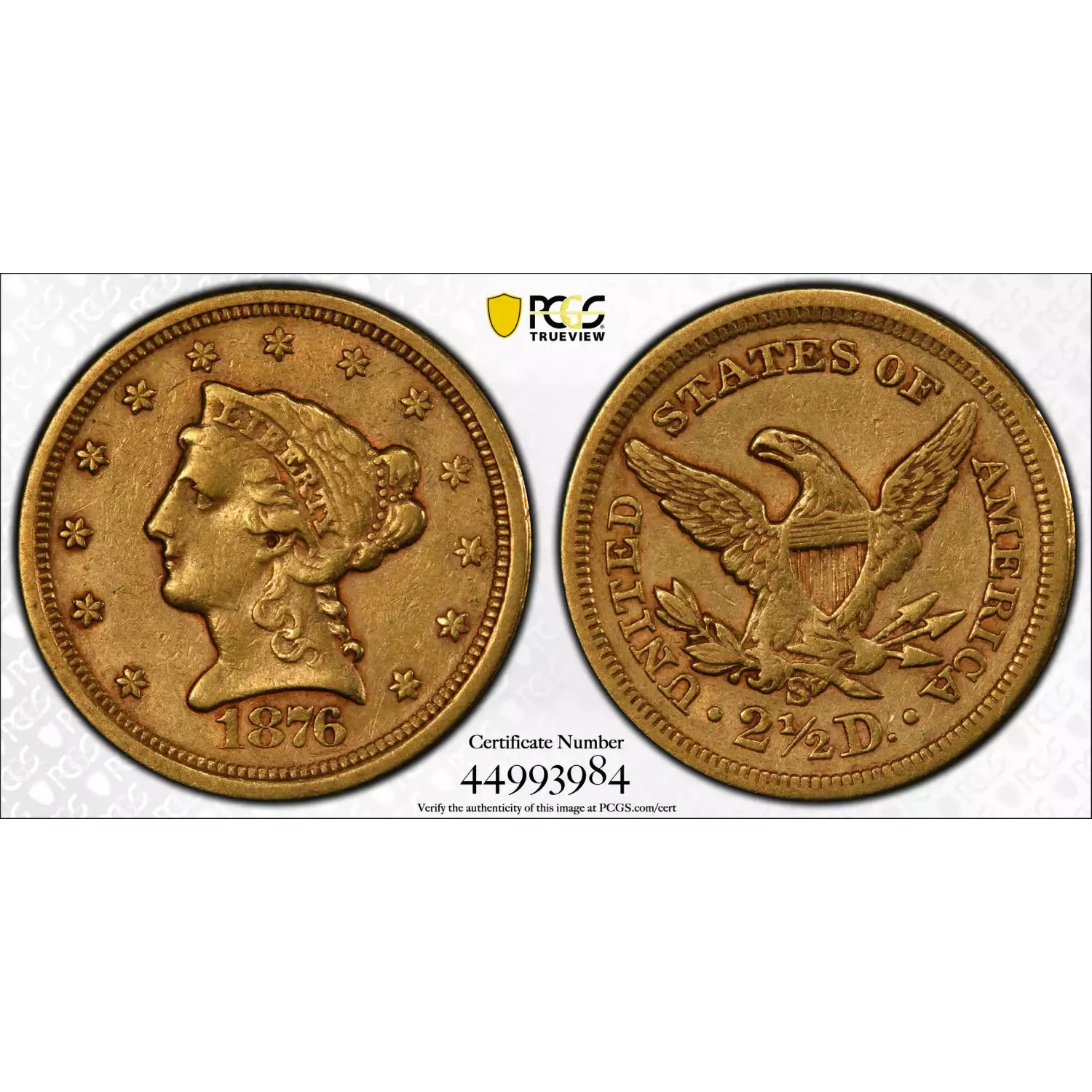 1876-S $2.50