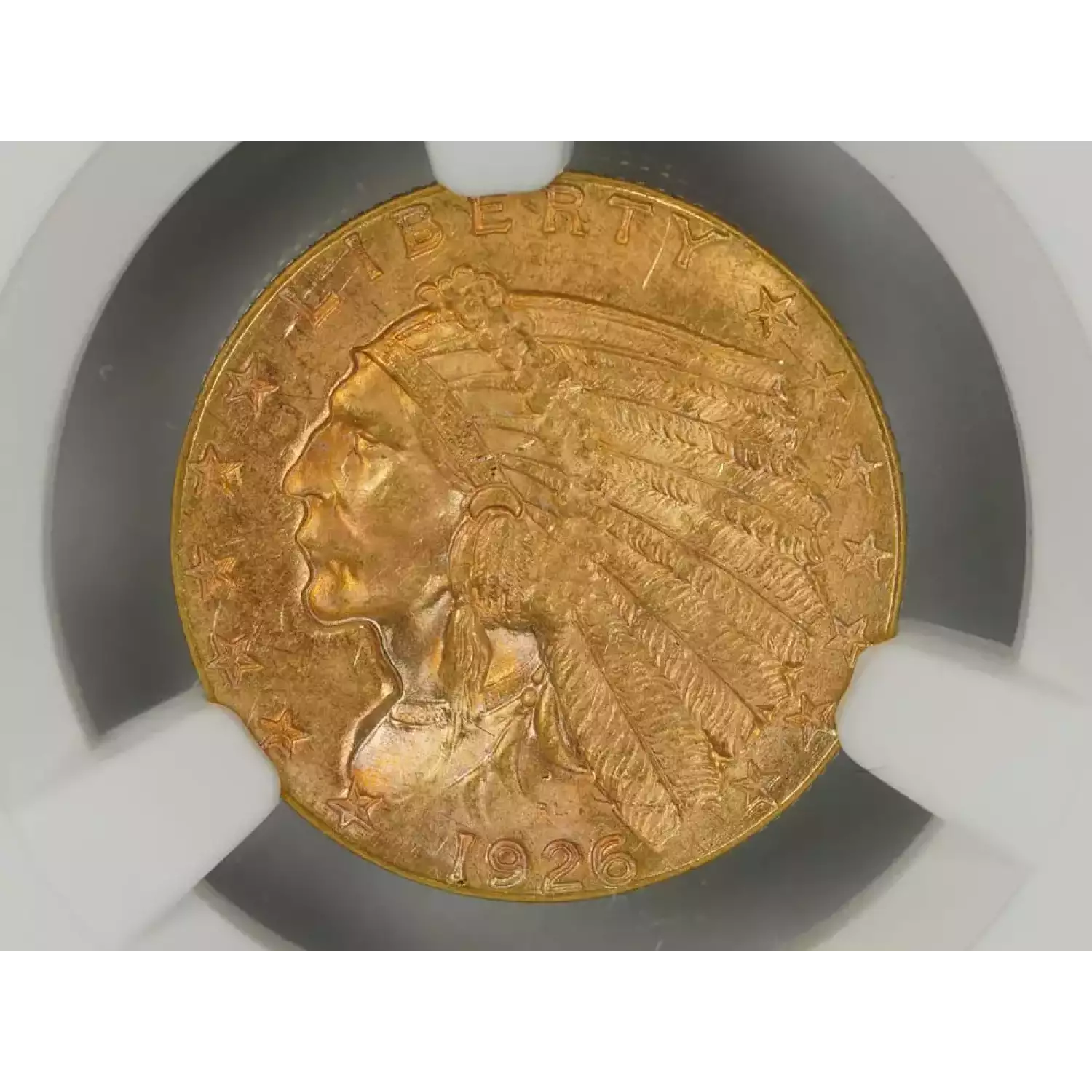 1926-PHILADELPHIA Gold Quarter Eagles $2 1/2 Indian Head NGC MS-65