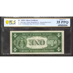 1935 A $1 SILVER CERTIFICATE NOTE FR.1608 CD BLOCK