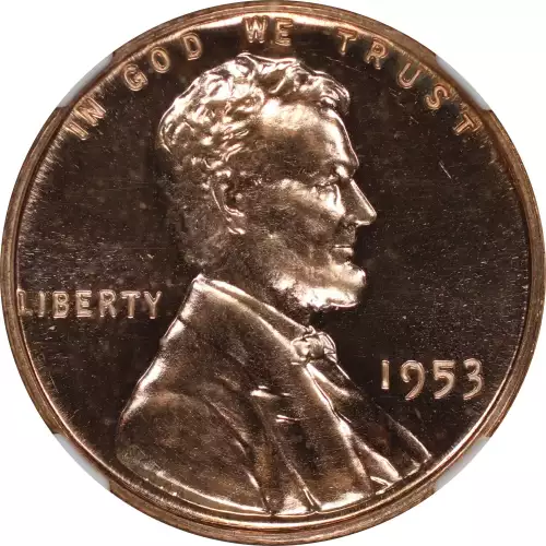 1953 PROOF LINCOLN WHEAT CENT PENNY 1C NGC CERTIFIED PR PF 66 RD SPOT HAZE FREE (2)