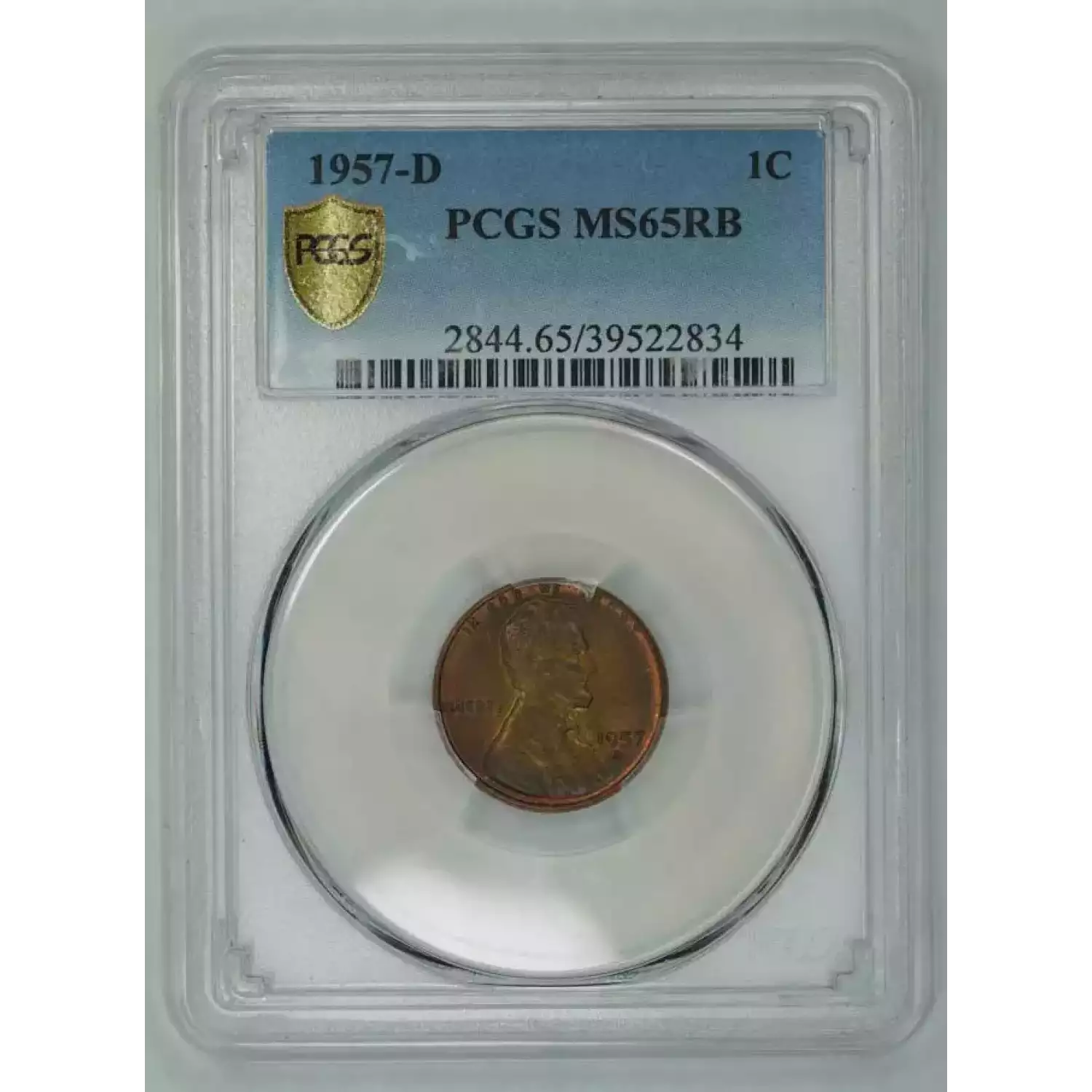 2 Cent Error Coin (Struck On 1c) PCGS MS65RB