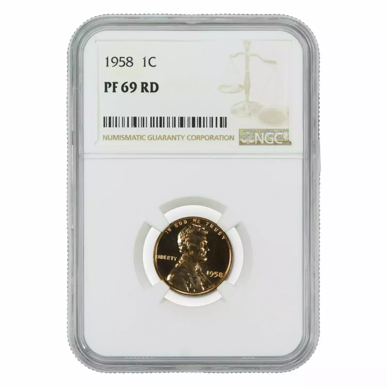 1958 PROOF LINCOLN WHEAT CENT PENNY 1C NGC CERTIFIED PF 69 RD (3)