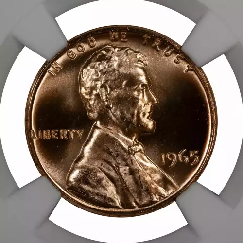 1965 SMS LINCOLN MEMORIAL CENT PENNY 1C NGC CERTIFIED MS 66 RD